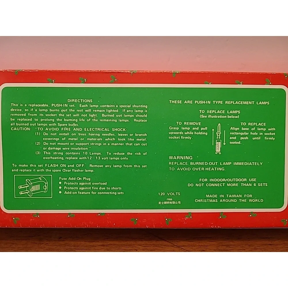 Vintage Set of 10 CANDLE Tree LIGHTS‎ CHRISTMAS Around the World w/Box Works